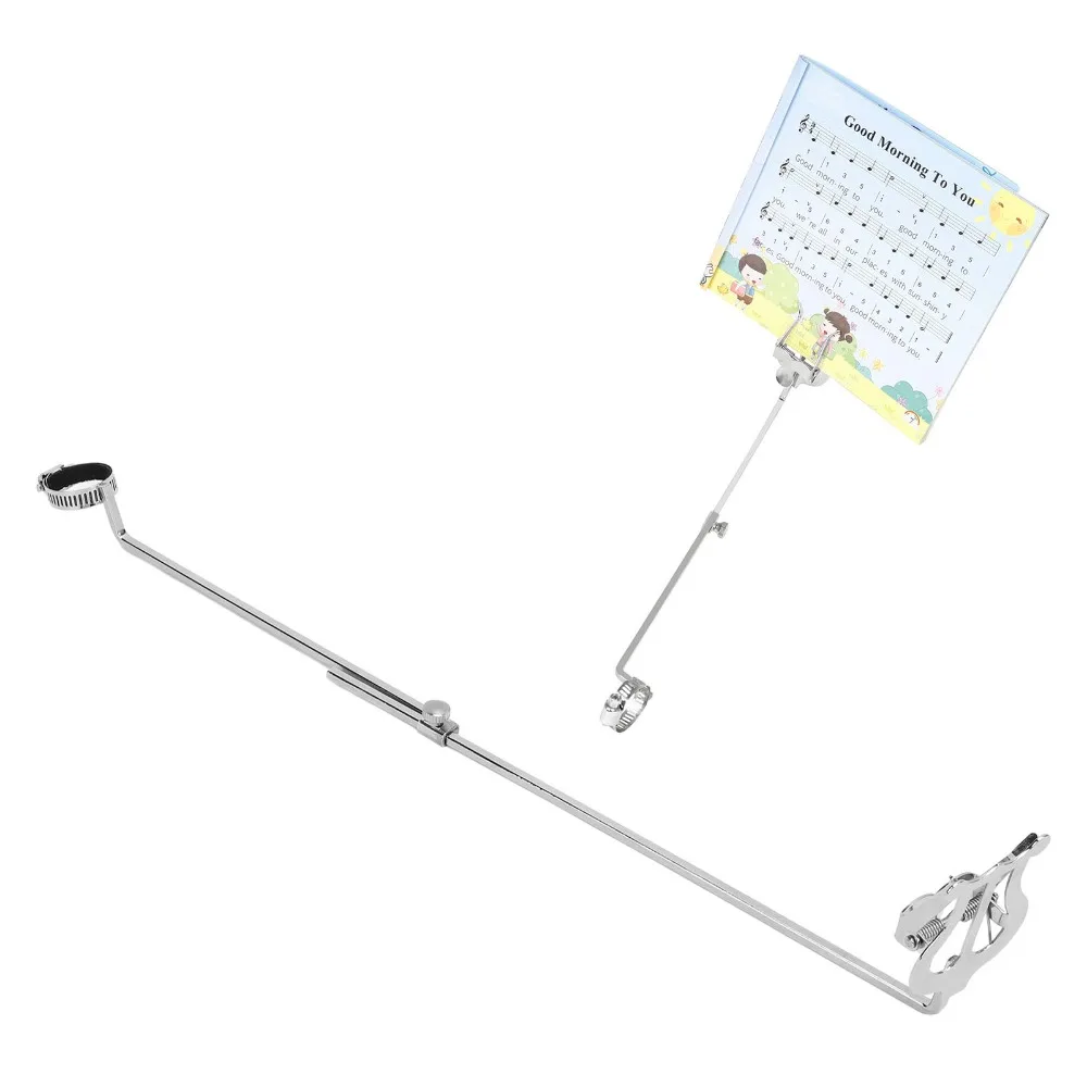 

Silver Flute Music Clip Stable ​Sheet Music Folder​ ​Flute Lyre​ ​Stand Cup Holder Expander ​Wind Instrument Sheet Music Clip​