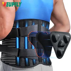 1Pcs Back Brace for Lower Back Pain Relief with 3D Lumbar Pad, Back Support Belt With Alternative Strips for Men/Women