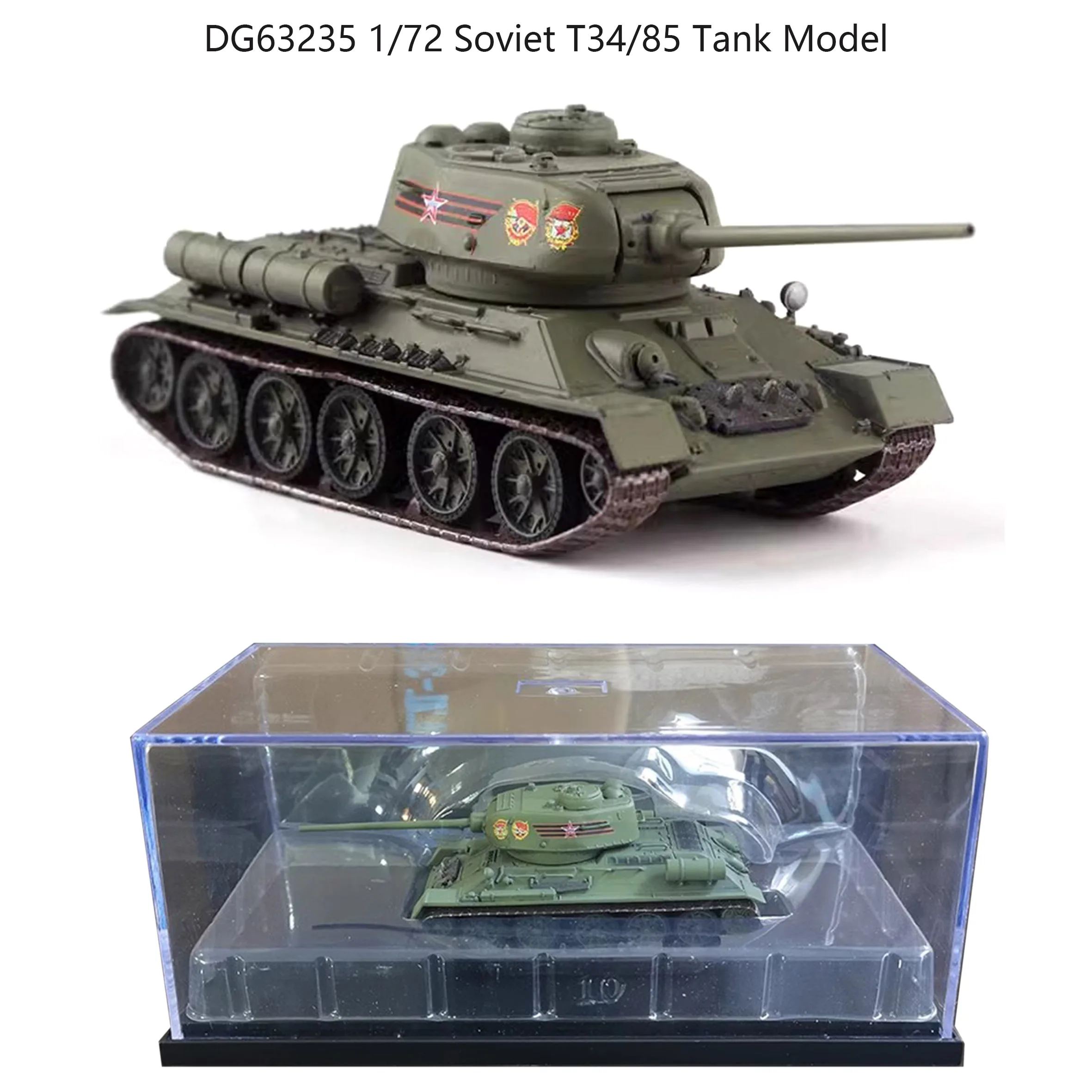 DG63235 1/72 Soviet T34/85 Tank Model Moscow Victory Day Parade Painting