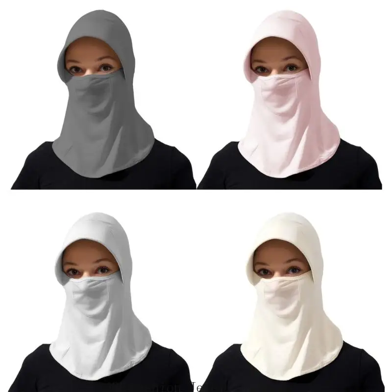 D0UB CHAPA SUL SILK ICELA BRIANDO com máscara proteção covrage para aventura ao ar livre e equipamento
