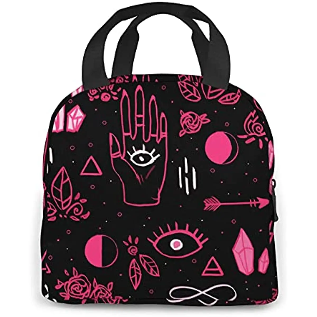 Witch Eyes Insulated Lunch Bag Reusable Lunch Box Cooler Adults Tote Bag for Boys Girls Men Women School Work Office Organizer