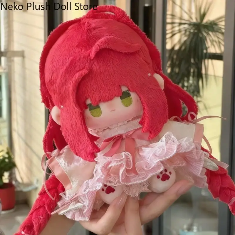 Zenless zona zero ukinami yuzuha jogo 20cm bonito macio pelúcia boneca corpo cosplay dos desenhos animados vestir-se brinquedo figuras bonecas presente