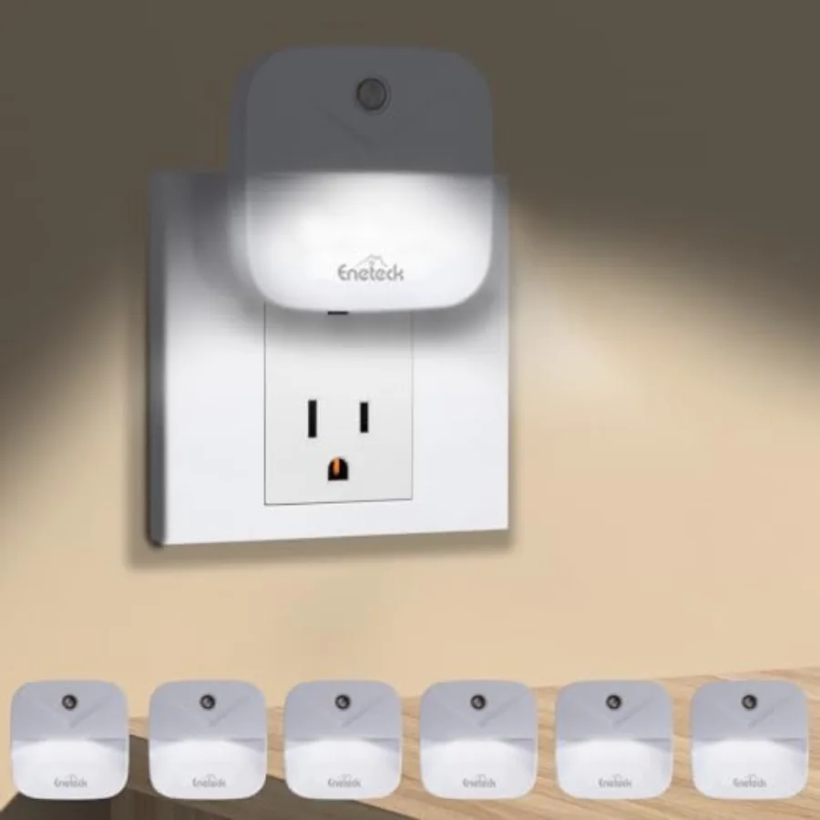 Night Light, LED Night Lights Plug into Wall, Dusk to Dawn Sensing Nightlights, No Glaring Compact Size, Night Light for Naviga