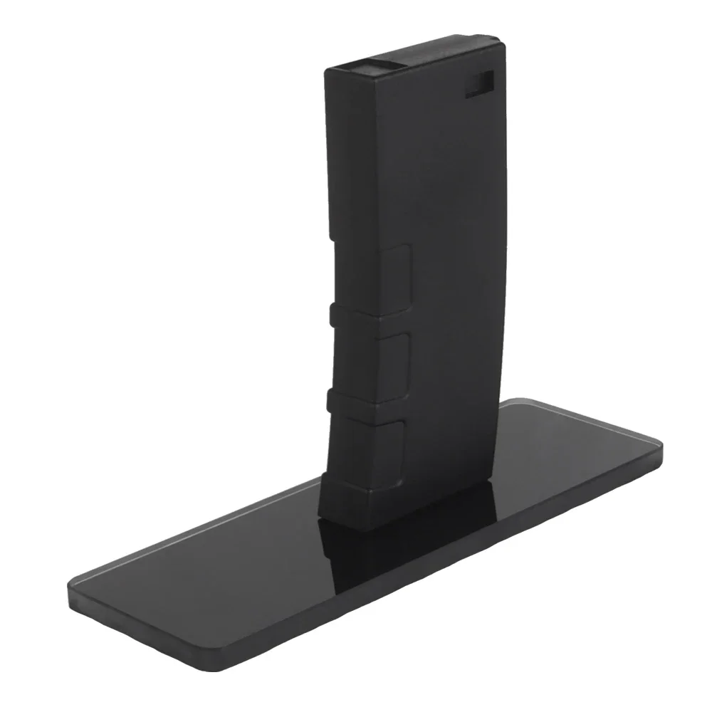 Display Stand AR 15 Style for M4 and AR15 ((AEG) ABS Decorative Magazine Glass Base Rifle Stand for Hunting Airsoft Accessories