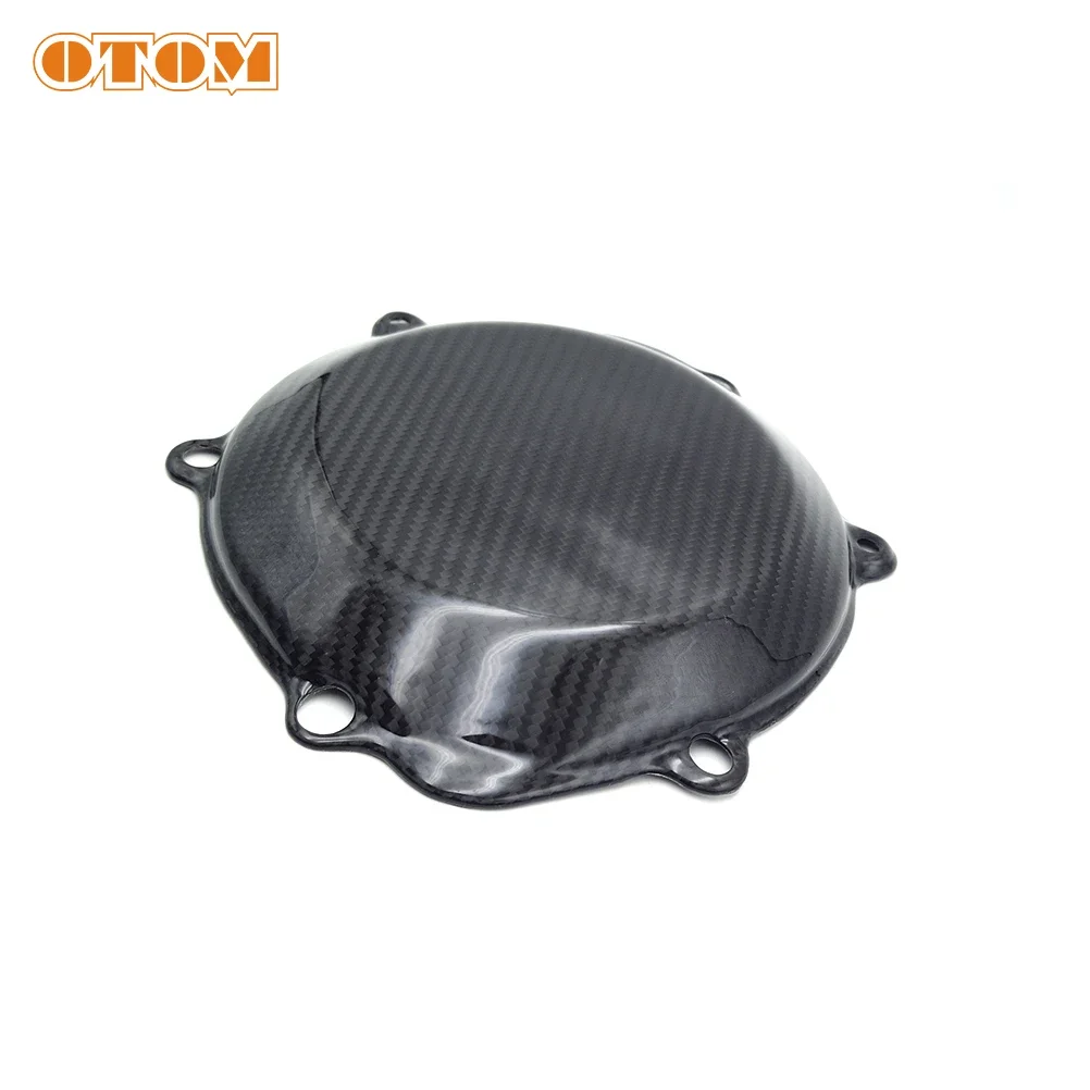 OTOM For HONDA CR250 Motorcycle Clutch Protector Ignition Guard Cover Carbon Fiber Magnetic Motor Stator Engine Protection 02-07