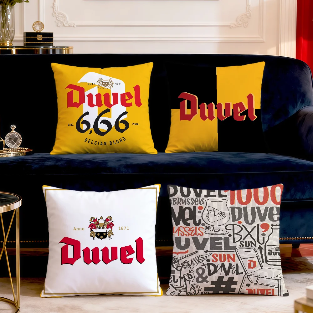 Cool Beer Fashion D-Duvel Soft Pillow Cover For Sofa Home Living Room Decor Protective Covers Hogar Pillowcase