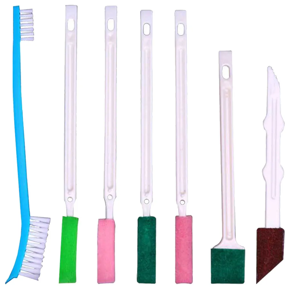 7Pcs Crevice Cleaning Brush Set Disposable Small Detail Cleaning Tool for Toilet Shower Head Groove Stubborn Stain Remover