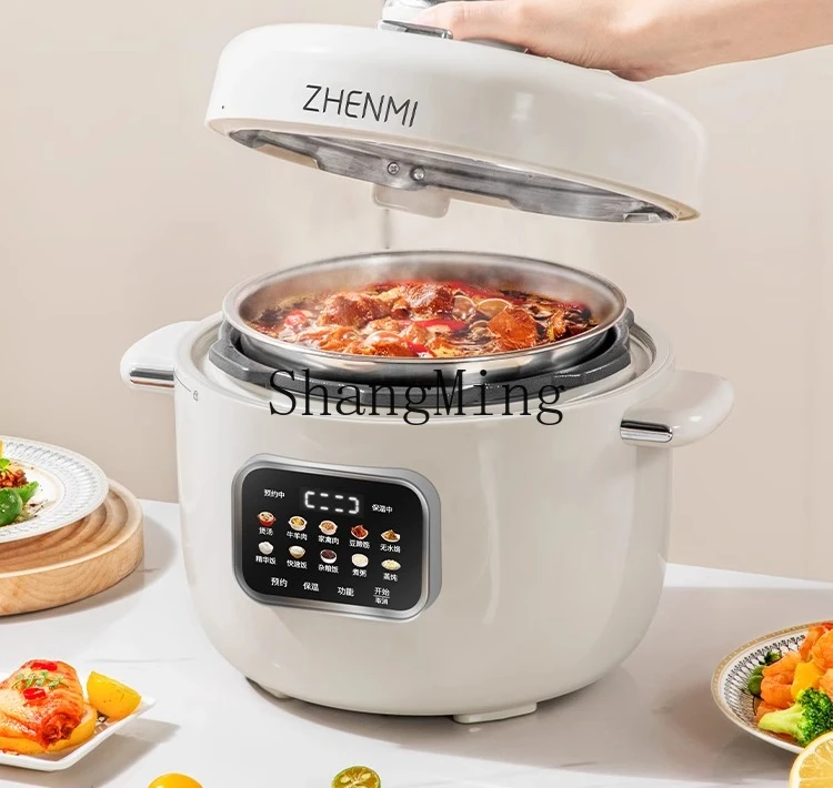 ZYY Haushalt kleiner Doppelgalle 3L großer Kapazität kleiner multifunktionaler elektrischer Schnellkochtopf