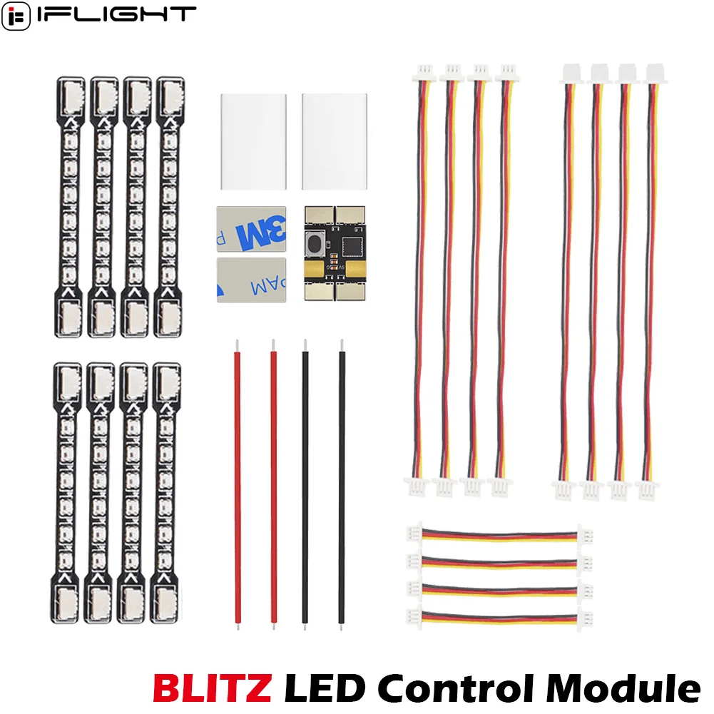 IFlight BLITZ LED-Steuermodul mit winzigem LED-Streifenset für FPV-Drohnenteile
