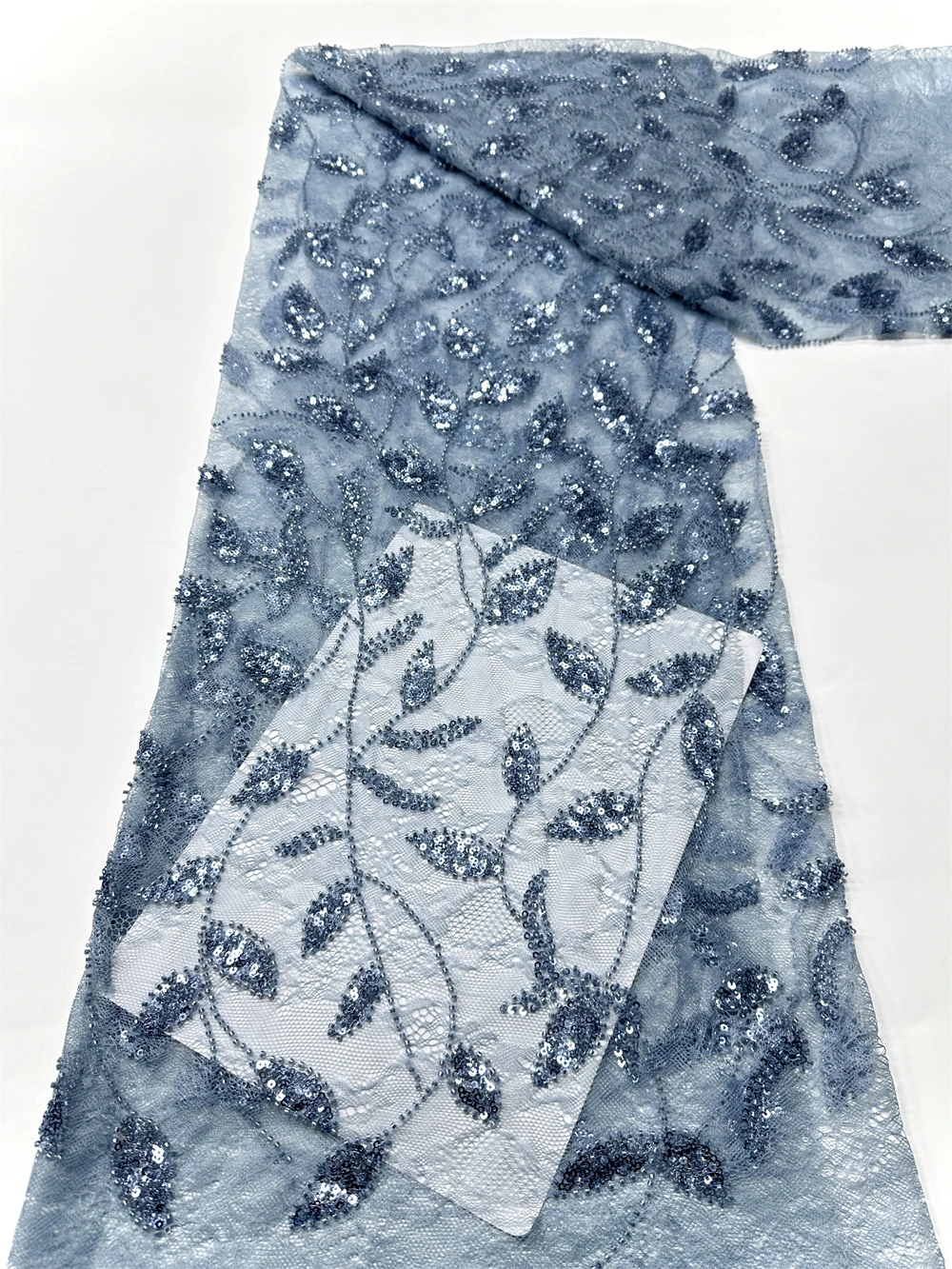 Tecido de renda de tule africano 5 jardas 2026 alta qualidade lantejoulas nigerianas tecido de renda de tule para costurar vestido de casamento feminino pano diy costurar