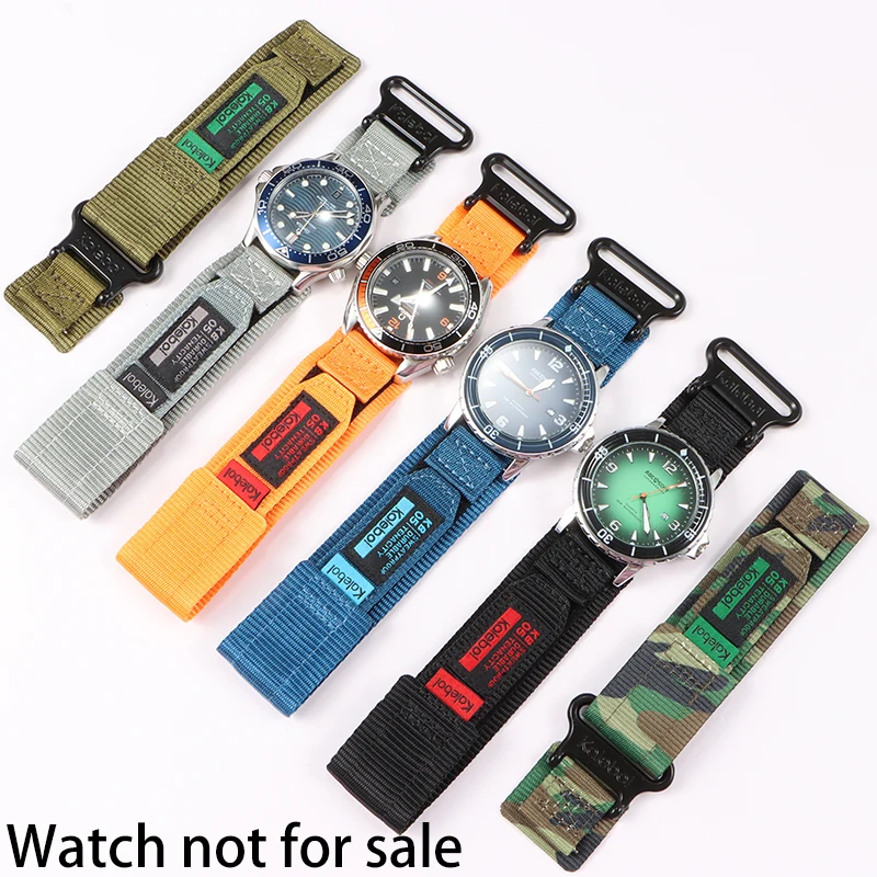 20mm 21mm 22mm 23mm Nylon watch strap for Omega Seiko Hamilton Casio diving mountaineering canvas watchband Replace Wristbands