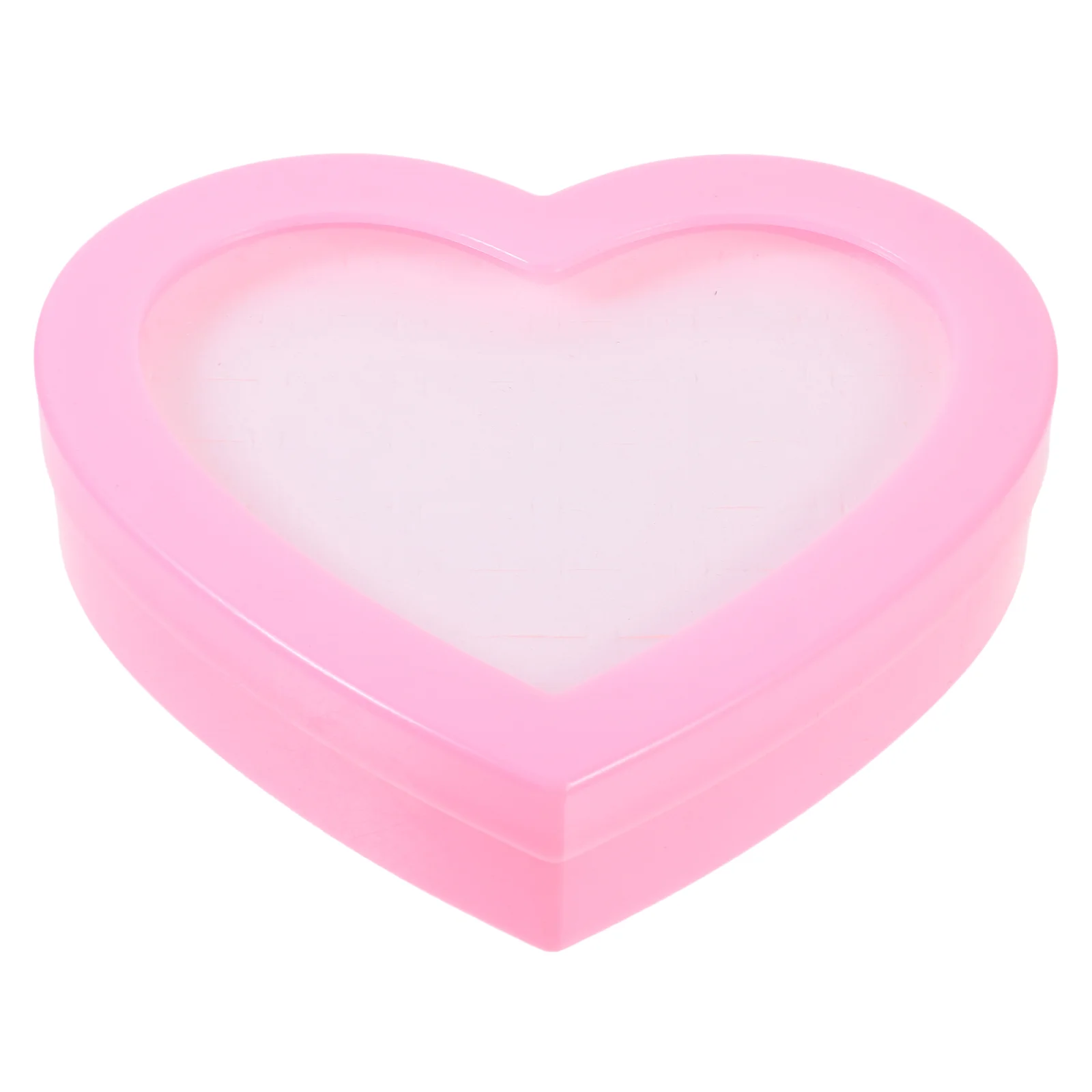 Jewelry Stand Girls Ring Box Kids Ring Toy Storage Case Pink Heart Shaped Jewelry Box Jewelry Organizer Empty Decorative Rings