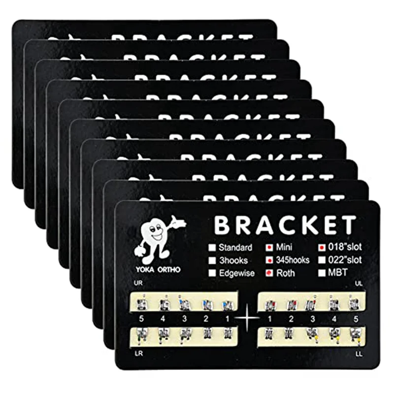 10Pack Model Metal Brackets Braces 018 Slot 345 Hooks