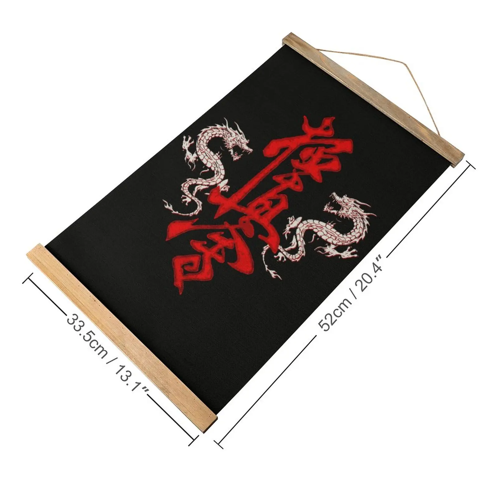 Kyokushin Karate Kanji T-shirt Dragons Sensei Gift Painting Kitchen Picture Hanging Canvas Hanging Picture Premium Joke Style De