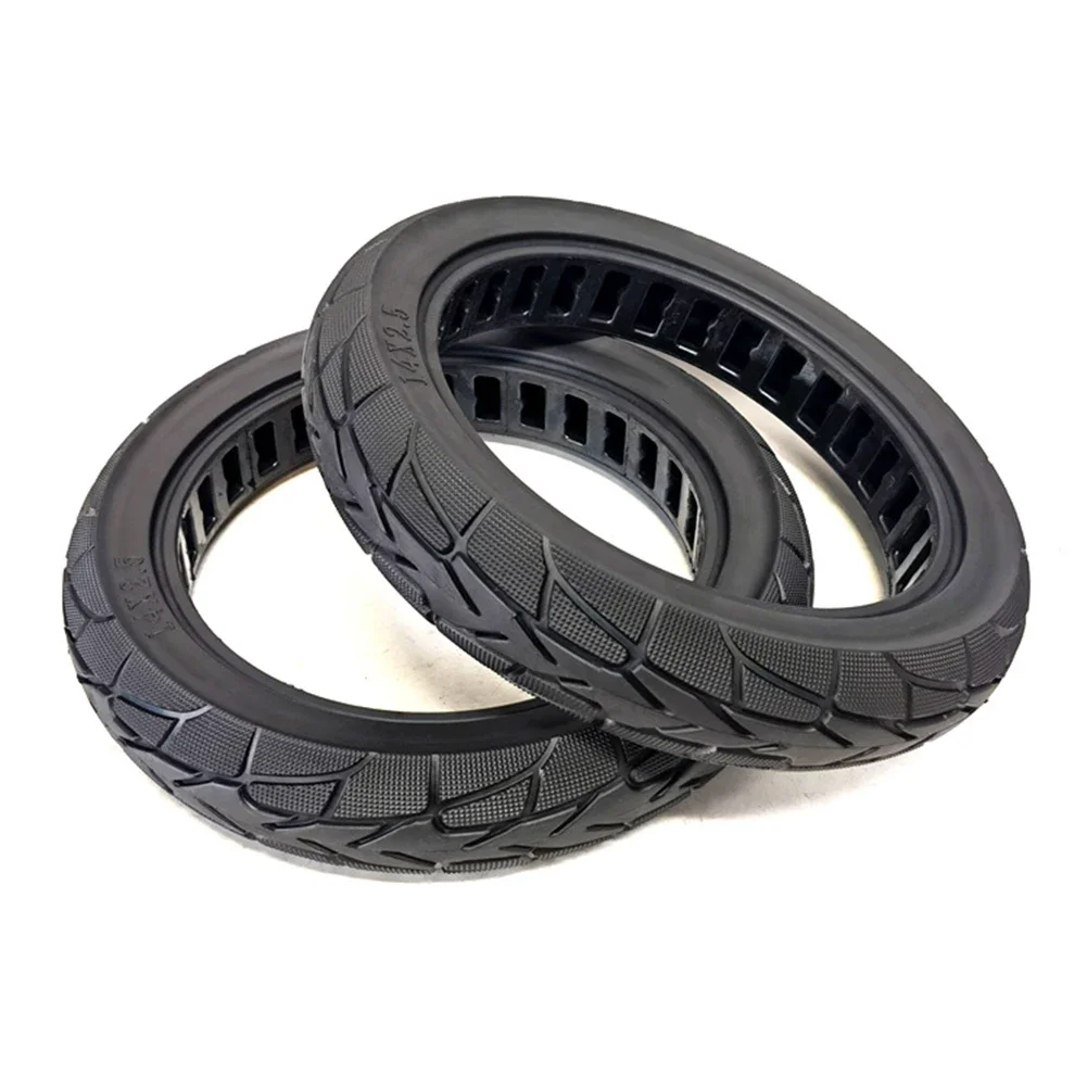 

14 Inch 14x2.50 Solid Tyre For Electric Bike 2.50-10 Tire For Ebike HoneycombShock-Absorbing Hollow Solid Tyre Accessories