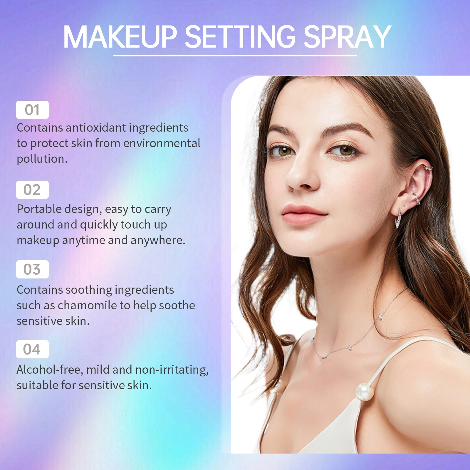 Moisturizing Makeup Fixer Spray Waterproof Long Lasting Sweatproof Oil Control Lightweight Matte Setting Spray Quick Fixer Mist