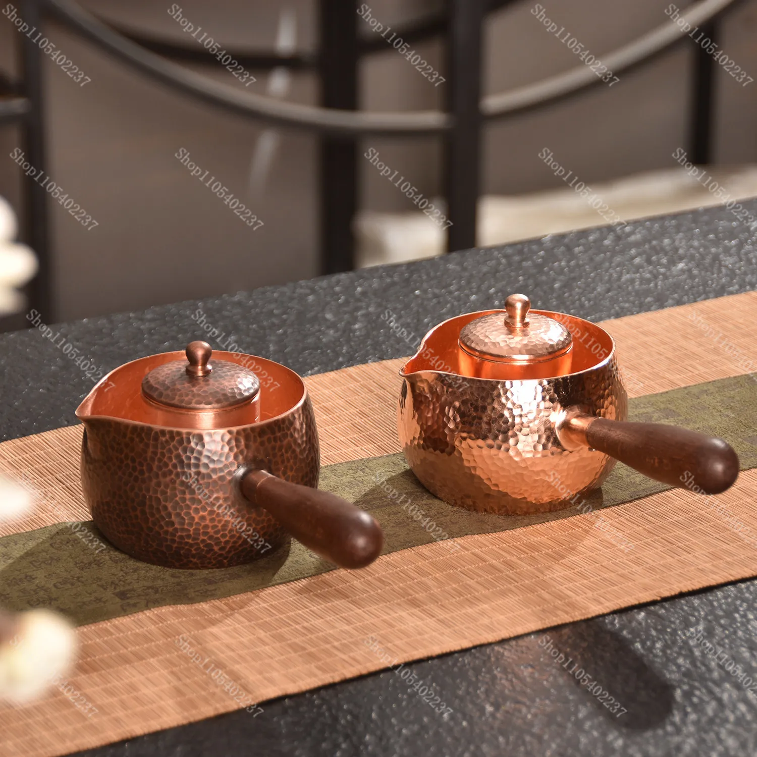 Pure Copper Side Handle Tea Kettle with Strainer for Electric Ceramic Stove