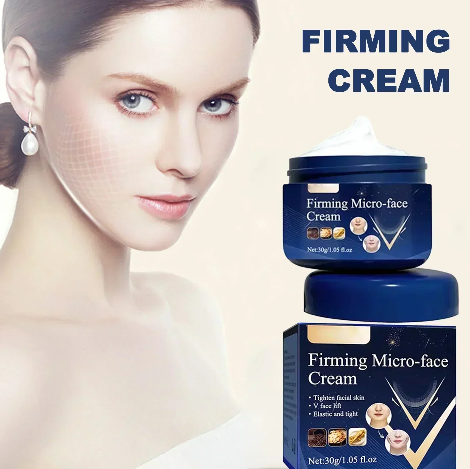 

Anti-Wrinkle Firming Cream Anti-Aging Improves Facial Masseter Muscles Double Chin New3