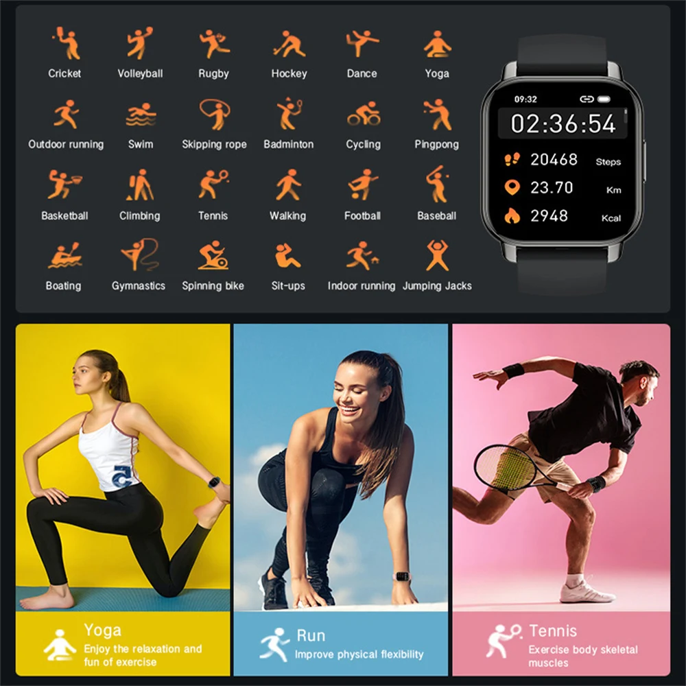 2023 NEW Bluetooth Call Smart Watch for Men Sleep Heart Rate Monitoring Sports Fitness Bracelet Reloj Hombre Smartwatch Women