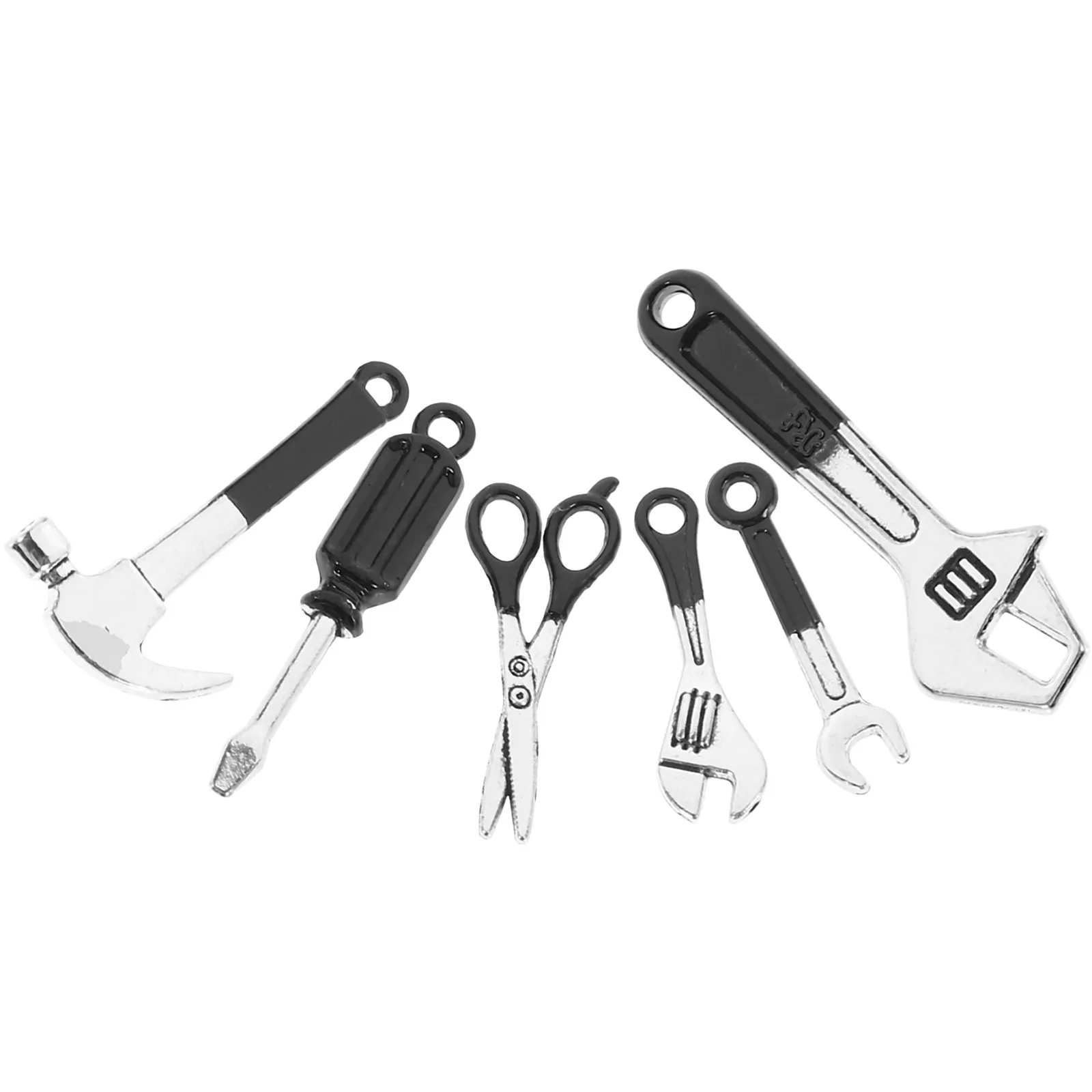 1 セットミニチュアツールセットミニハウスデコレーション小さなツールごっこ遊びアクセサリーミニスタッフミニチュアセットドールハウス用