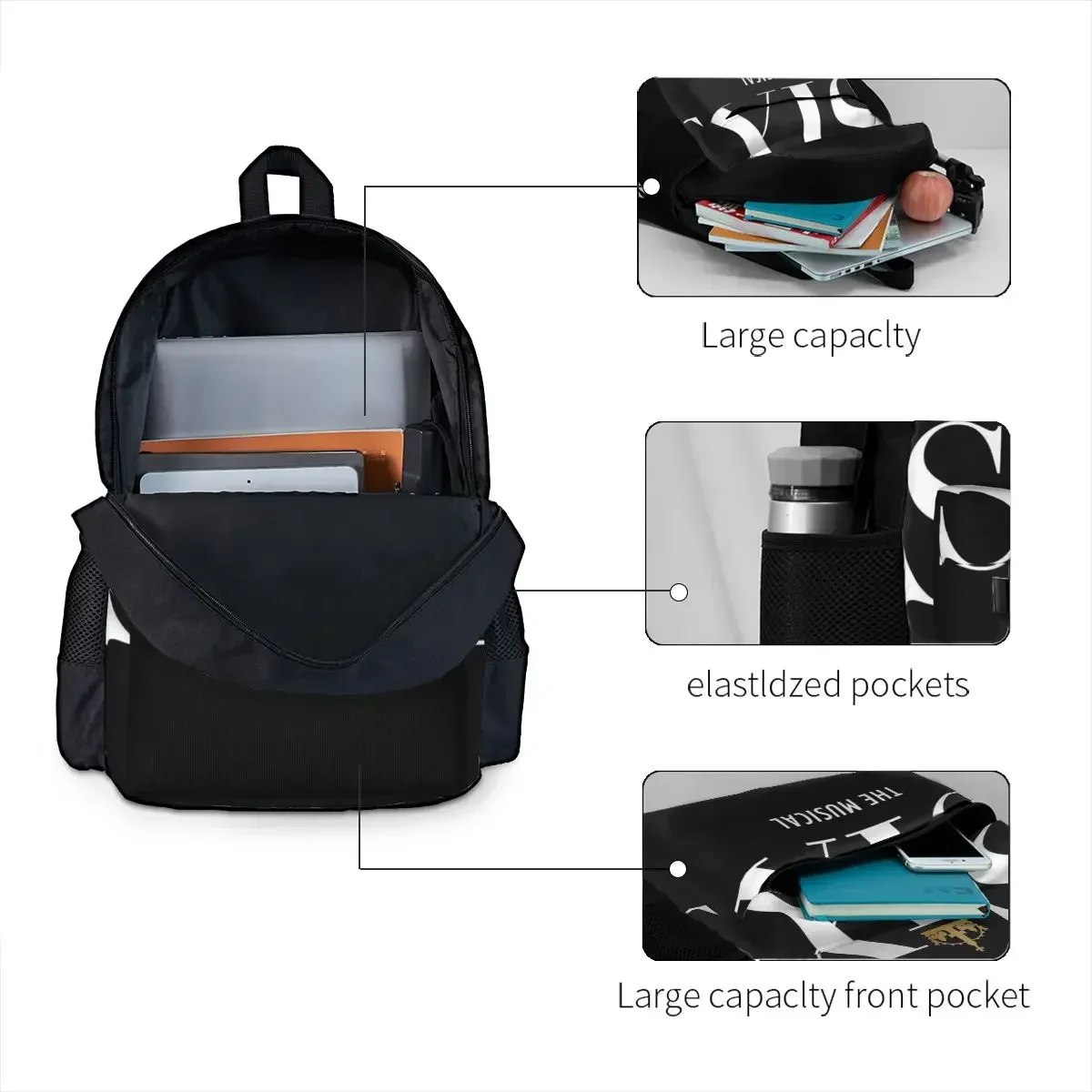 Six The Musical Backpacks Boys Girls Bookbag Students School Bags Cartoon Kids Rucksack Travel Rucksack Shoulder Bag