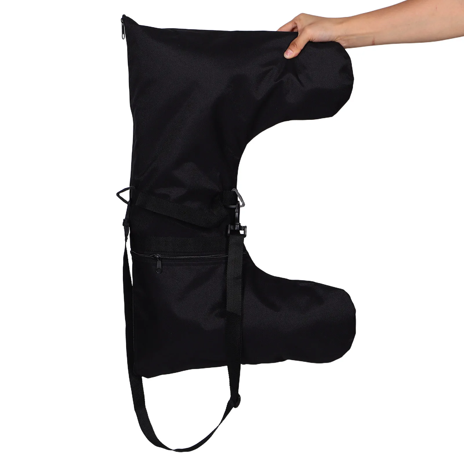 

Inline Skate Bag Black Adjustable Shoulder Strap Lightweight Waterproof Skates Carrier Organizer for Roller Ice Figure Skating