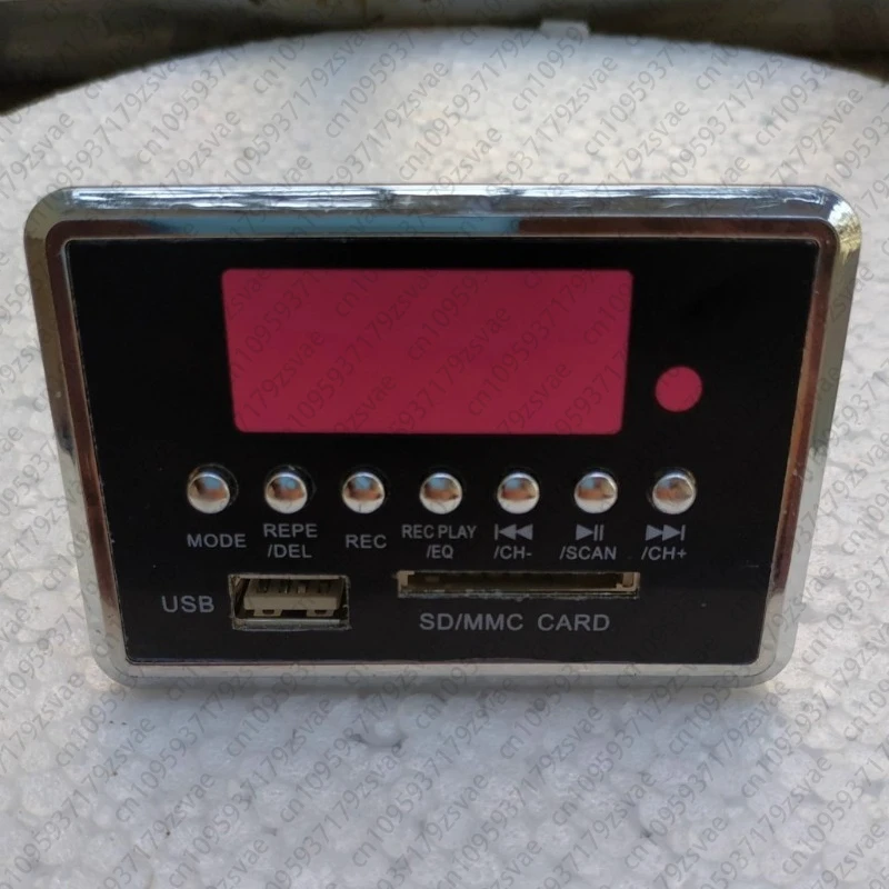 Bluetooth Digital Display USB Decoding Board Recording Button Remote Control Decoder Compatible with MP3-2207