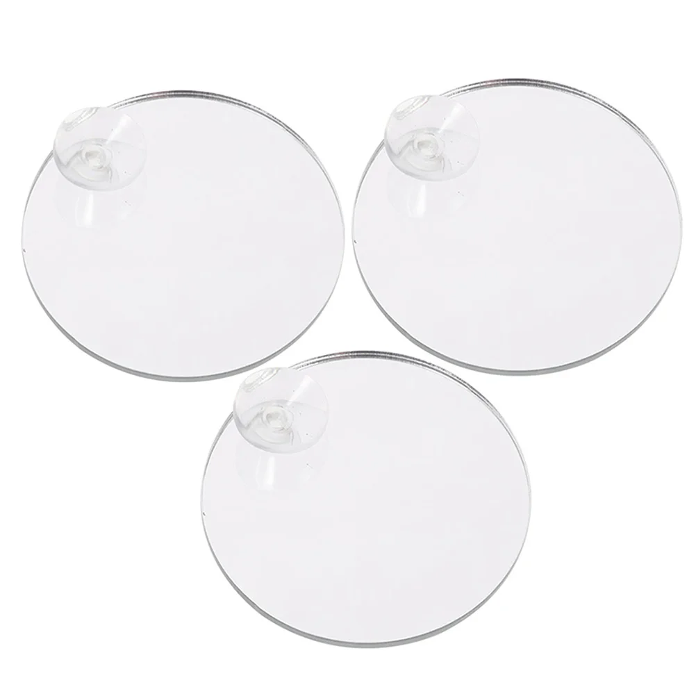 

3Pcs Betta Fish Tank Mirror Suction Cup Sturdy Clear Acrylic Single Side Betta Training Mirror Enrichment Fish Tank Decor