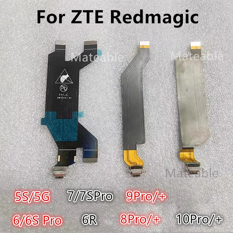 Port For ZTE Nubia Redmagic 10 Pro 10S 9 9Pro Plus 8 8S 7 7S 6 5G 5S Connector USB Charger Flex Cable Plug Dock Socket Jack Part