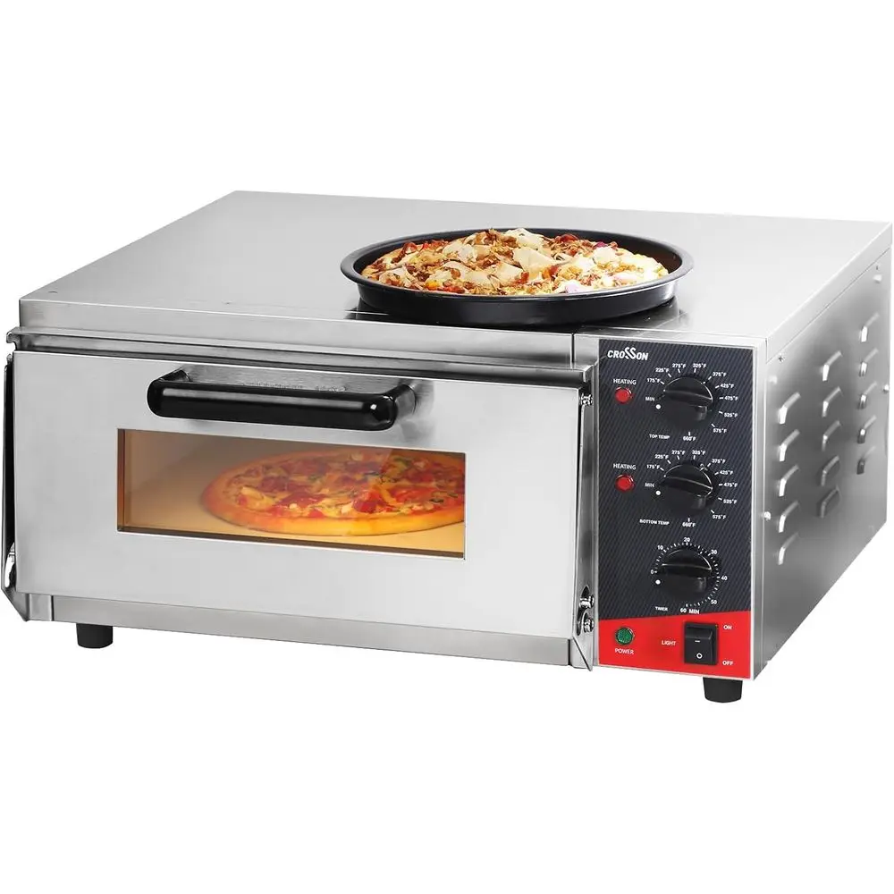 

ETL listed Commercial 16 inch Countertop Electric Pizza Oven with pizza stone, Multipose Indoor Pizza oven or Restaurant use,120