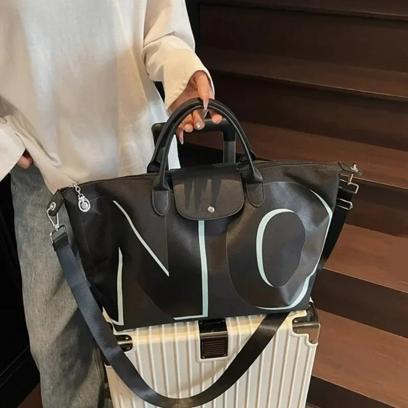 حقيبة يد، حزام كتف عريض من القماش للنساء، إحساس راقي، حقيبة كتف واحدة على الوجهين #5