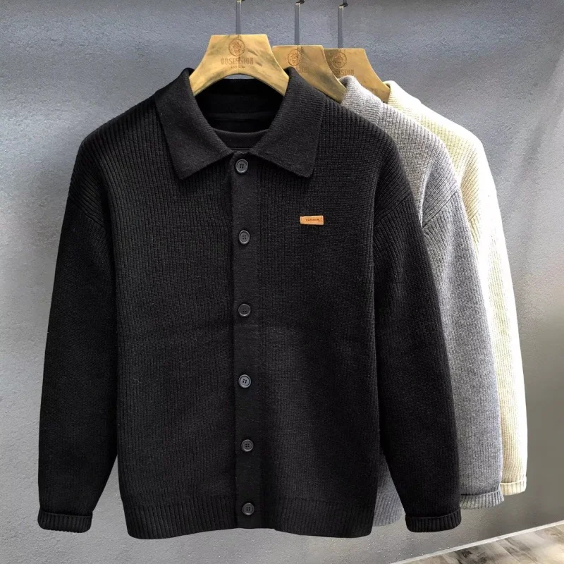 الرجعية بلون التلبيب سترة سترة الرجال الخريف والشتاء الراقية تنوعا عادية محبوك سترة الساخن بيع شعبية #2