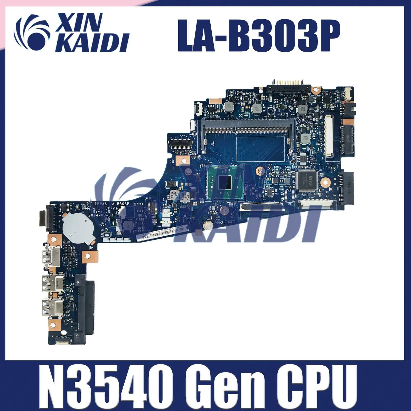 Computer Mainboard For Toshiba Satellite LA-B303P C50-B C55-B K000891580 Laptop Motherboard N3540 CPU 100% Test OK