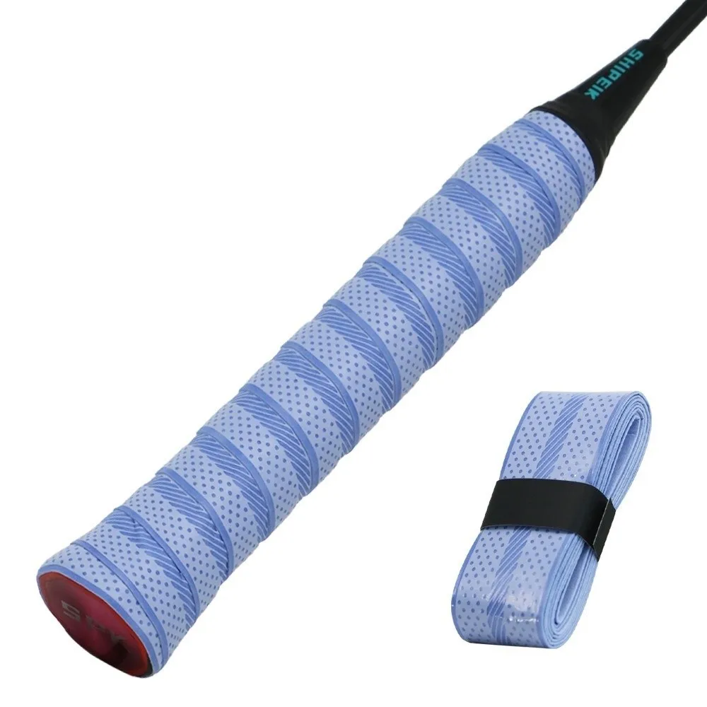 Sticky Racket Overgrip Perforated Diagonal Texture Sports Handle Grip Protective Film Coating Fishing Rod Grip