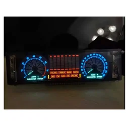 Schermo fluorescente VFD ad attivazione vocale con sensibilità regolabile per amplificatore di potenza altoparlante Display per auto spettro tipo C 5V