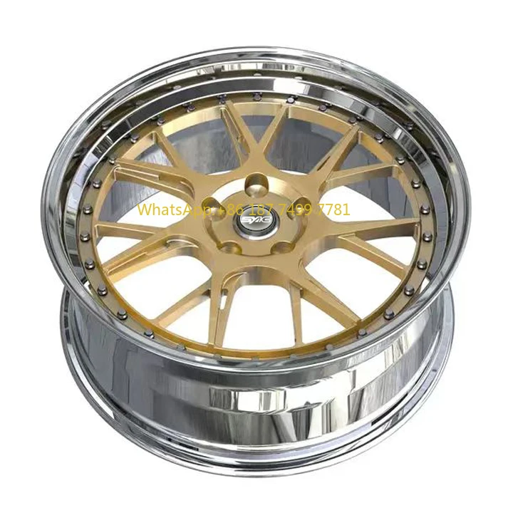 

SYAC 18-22 Inch 2-piece Racing Car Customization Forging Aluminium Alloy Wheel Hub for Retrofit/upgrade