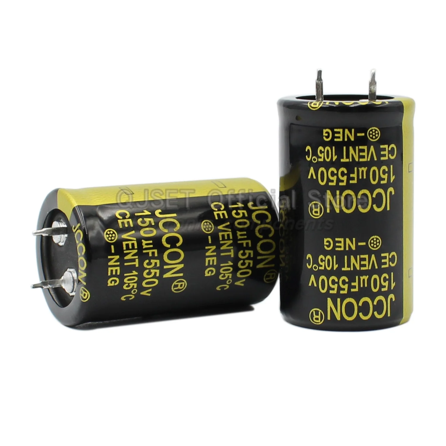 1pcs 550V 150uf JCCON Capacitor Black Gold 450V 500V 550V 150uf Inverter Power Adapter Aluminum Electrolytic Capacitor 25mmx40mm