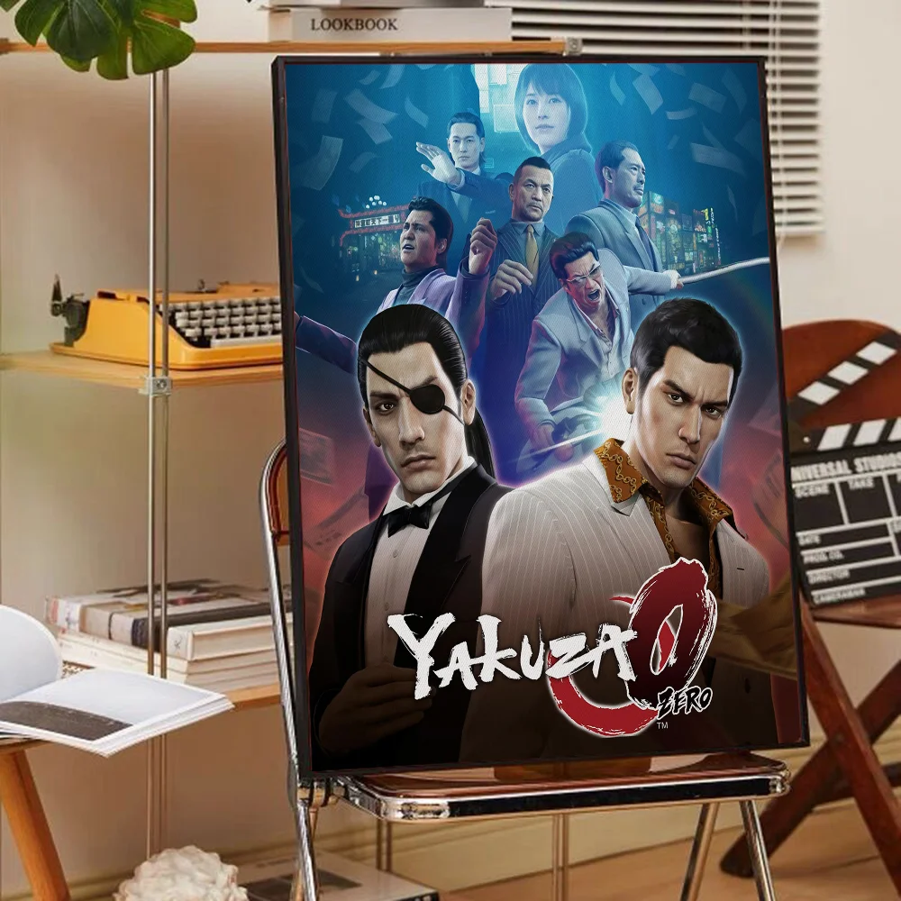 Yakuza Like a Dragon Game Classic Movie Posters Fancy Wall Sticker for Living Room Bar Decoration Room Wall Decor