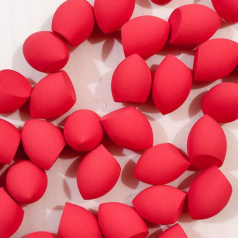 10PCS Mini Waterdrop Gourd Shape Beauty เครื่องสําอางค์ฟองน้ําไข่ Latex ฟรีแต่งหน้าฟองน้ํา Foundation Make up เครื่องปั่นพร้อมถุง PVC