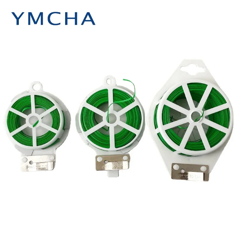 50/100M Garden Wire Twist Tie Cable Reel With Cutter Plant Gardening Flower Bush Garden Tool Climbers Slicer