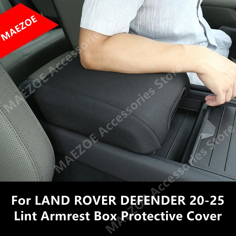 For LAND ROVER DEFENDER 20-25 Lint Armrest Box Protective Cover,Car Interior Decoration Modification Accessories Ref