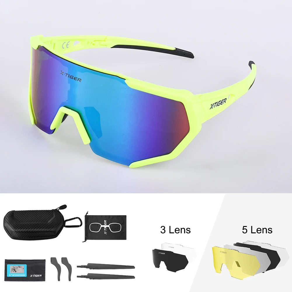 AYNKH 3 PCS Lunettes De Soleil Polarisées Sport - Protection UV400 Pour Cyclisme, Conduite, Pêche