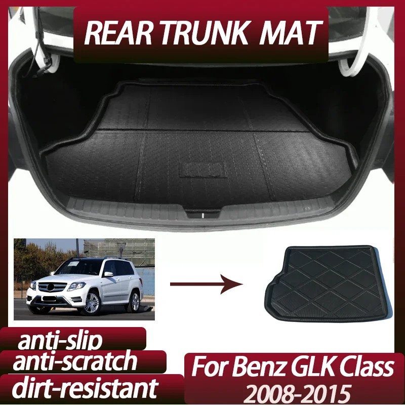 

Задний коврик в багажник автомобиля для Mercedes Benz GLK Class 2008-2015, поднос для багажа, водонепроницаемый противоскользящий поднос, напольный коврик, автоаксессуары