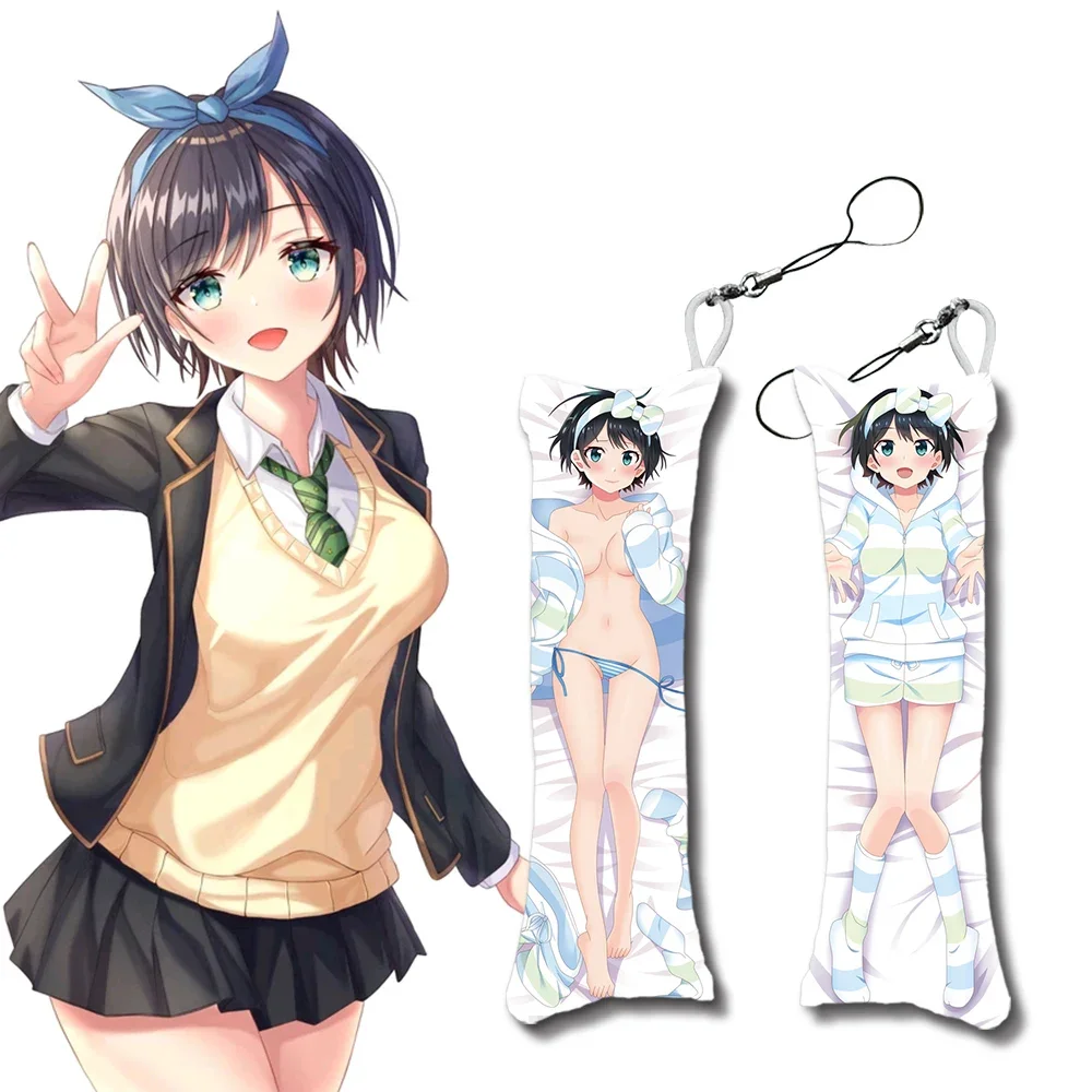 7 Dagen Aanpassen Mini Kussen Klein Lichaam Kussen Hanger Sarashina Ruka Dakimakura Cartoon Spel Sleutelhanger