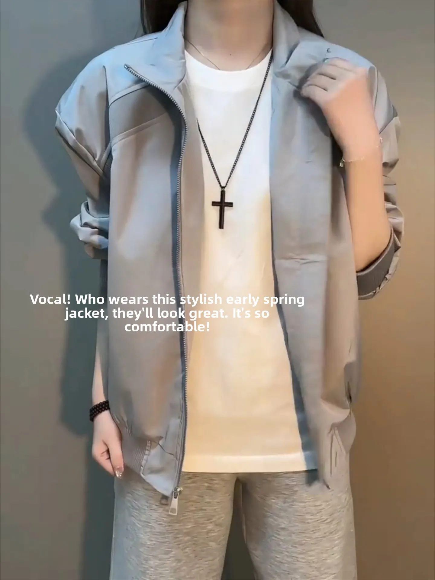 

Мужская демисезонная куртка-бомбер Cleanfit с воротником-стойкой в стиле Haome, деконструированная модель