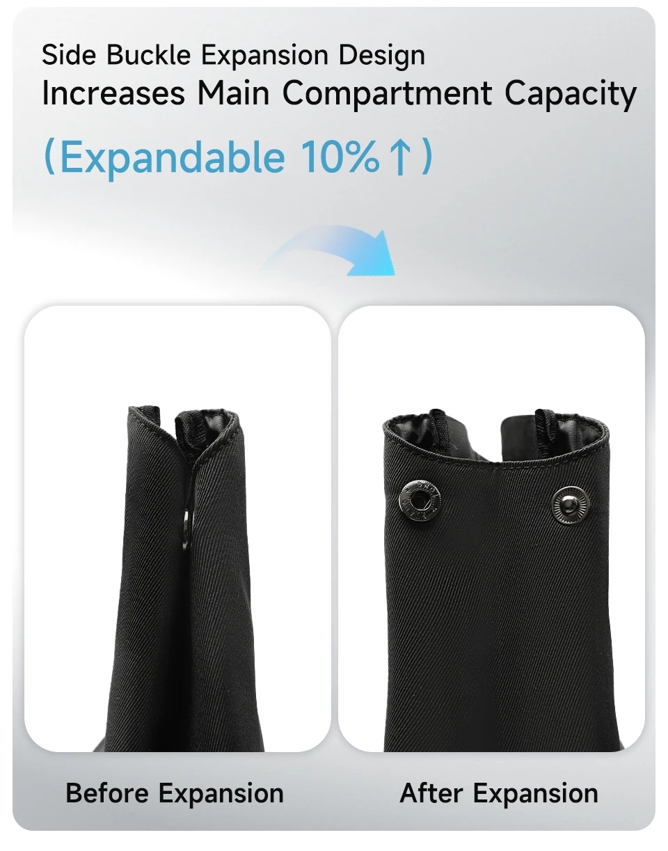 Tigernu Reiserucksack für Herren, TPU, wasserdicht, Rucksack für Herren, erweiterbar, Herrenrucksack, Business-Taschen, Schulrucksack – Detail 6