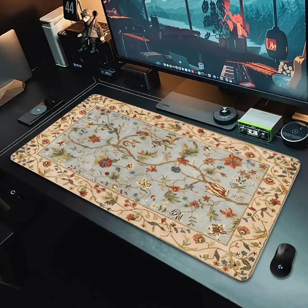 Retro Persian style mousepad is made of rubber which is washable It is a high-quality PC game accessory
