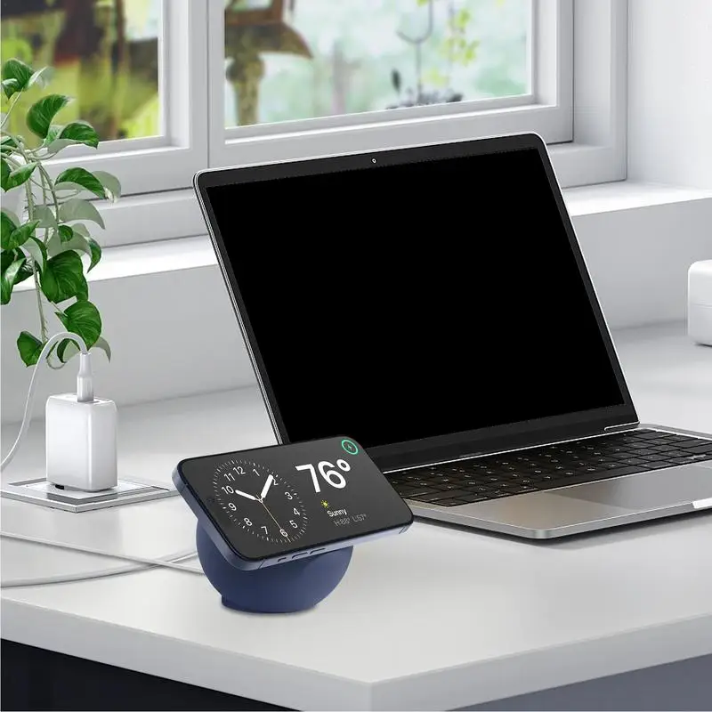 Magnetic Wireless Charger Desk Holder Silicone Charging Holder Portable Mount Base Charger Holder Charger Dock Station