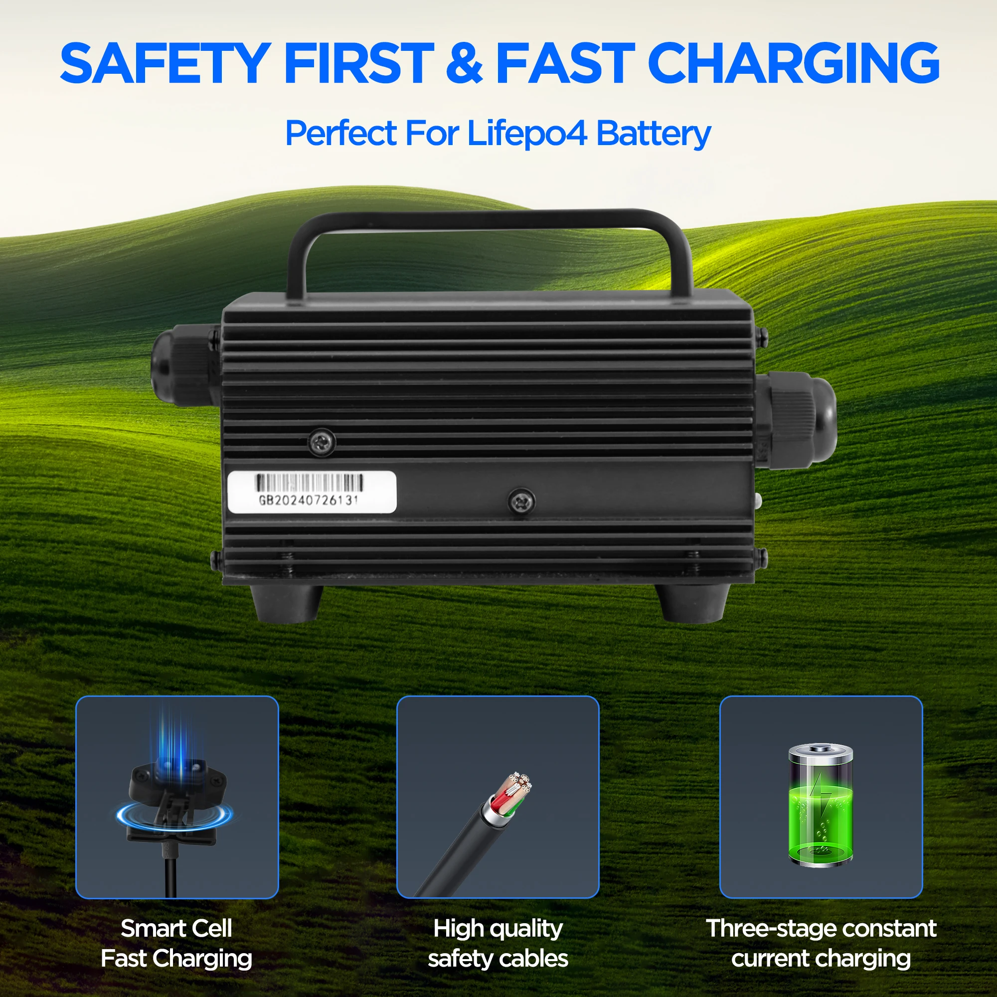 شاحن بطارية ليثيوم 10 أمبير 24 فولت لشاحنة رافعة شوكية HELI CBD15J-Li3