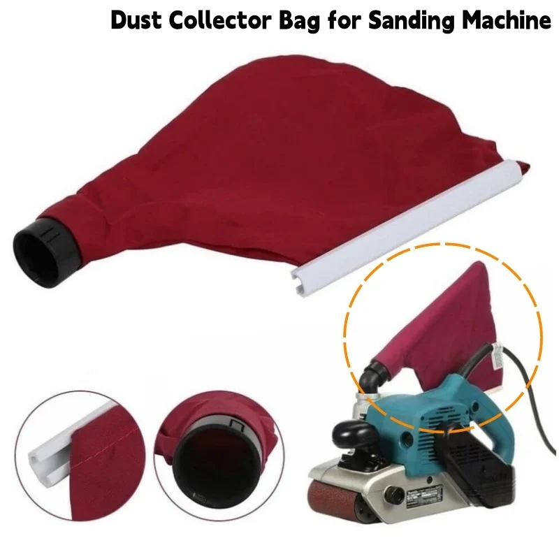 1PC Belt Sander Dust Bag,Adjustable Anti-Dust Cover,Dust Collection Bags for Sanding Machine 9403 9401,Portable Power Tool Parts